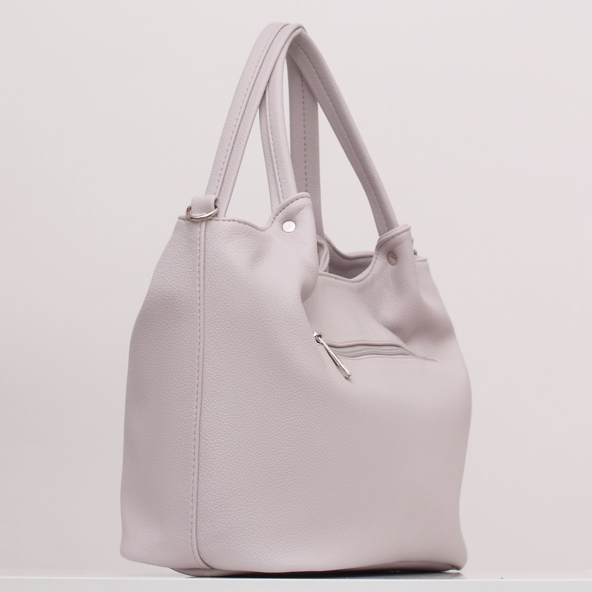 2421VN Сумка женская Серый (серый светлый/30*20*12/экокожа/Richet)