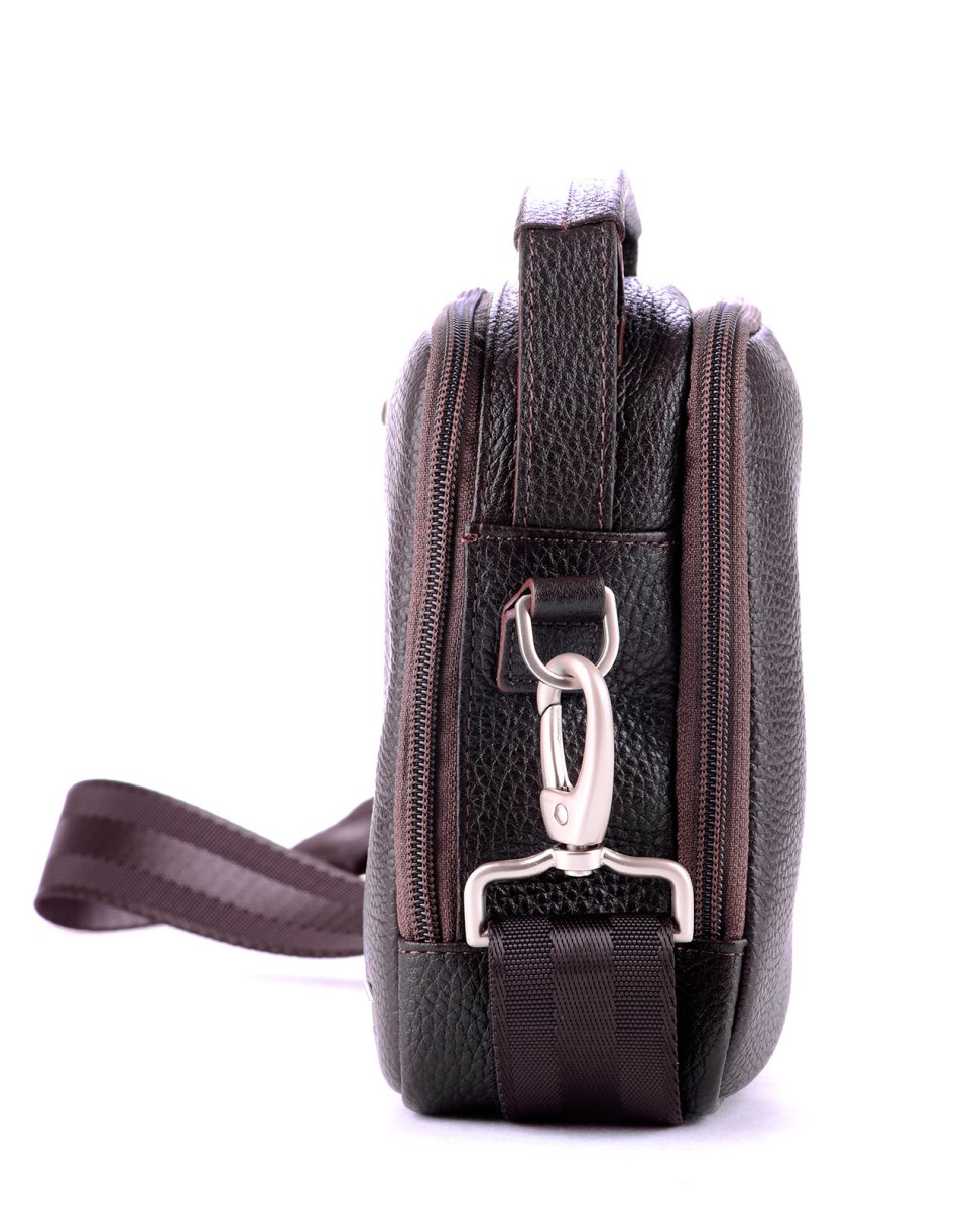 52153 Сумка BENJAMIN DENVER кожа шоколад (Коричневый/14*17*8/натуральная кожа/R.Blake)