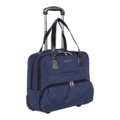 П7104 (синий) сумка Пилот мини из таслана с 2-я колесами  (Синий/41*47*22/полиэстер/Polar)