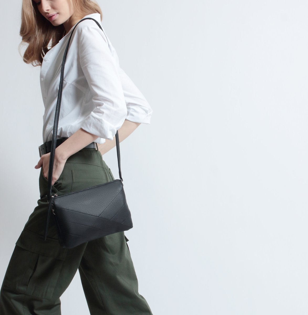 3129VN Сумка женская Черный (Черный/26*18*6/Экокожа/Richet)