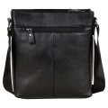 1022 Сумка мужская натуральная кожа Polar (черный/24*27*6/натуральная кожа/0,48 кг/4 литра/Polar)