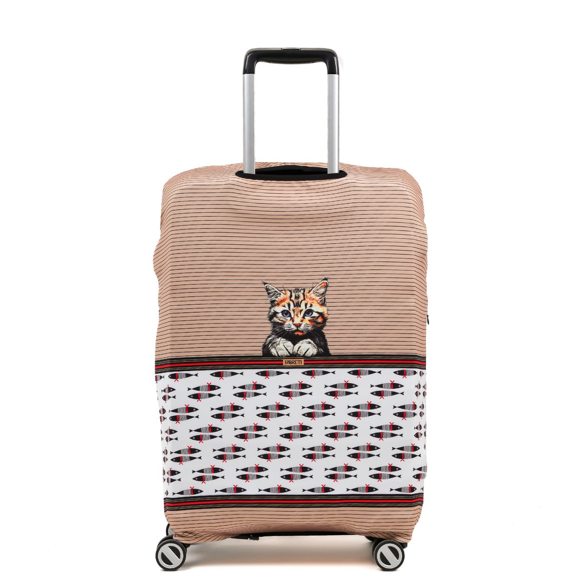 RW1084-S FABRETTI Чехол для чемодана 92%полиэстер 8%спандекс (бежевый)