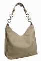 705К Сумка-мешок женская натуральная кожа бежевая  (Бежевый/натуральная кожа/Redmond)