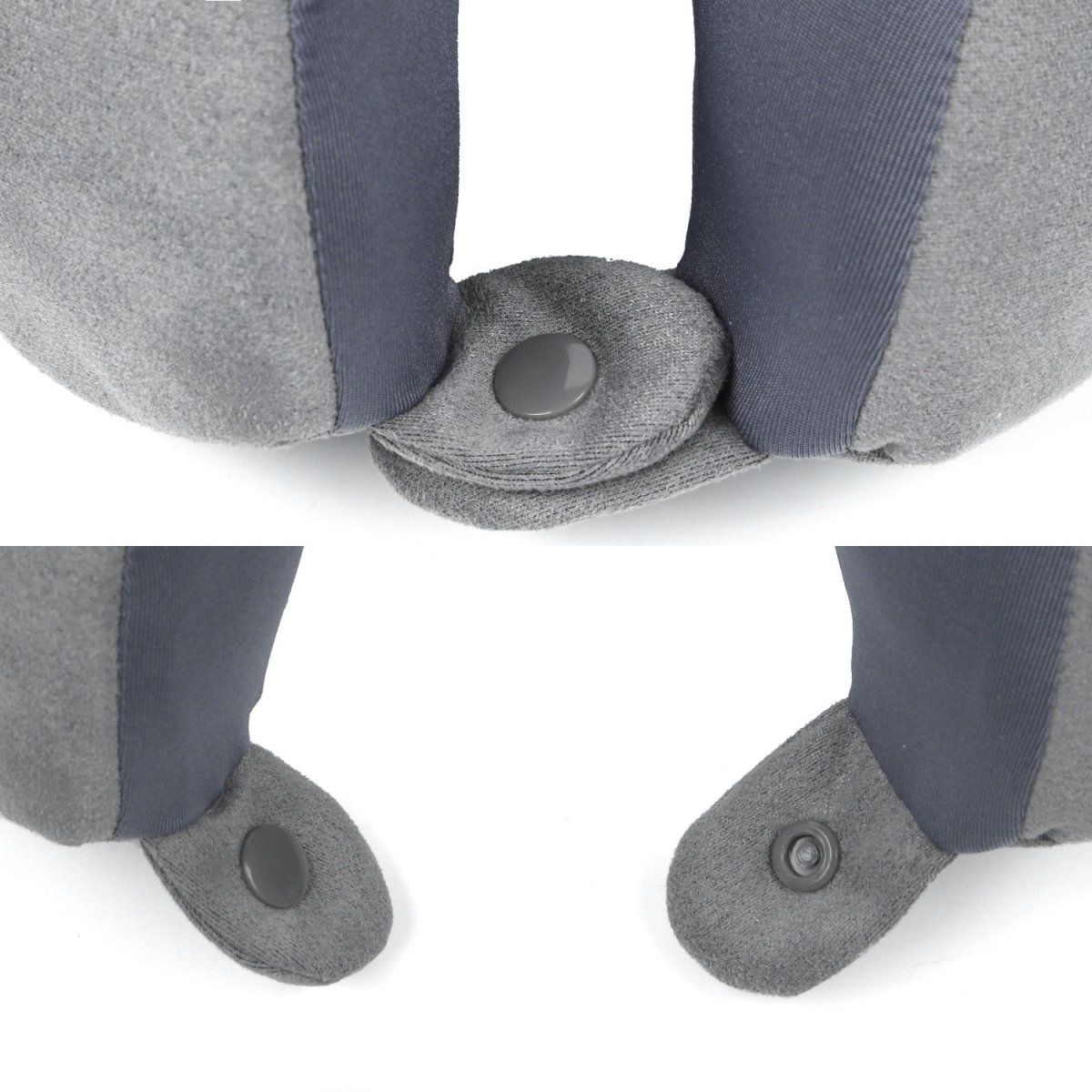 57406-3 FABRETTI Подушка дорожная 100% полиэстер (серый/26*28*12/полиэстер/FABRETTI)