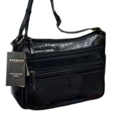 4130G Сумка женская натуральная кожа (black) (черный/27*20*10/натуральная кожа/Redmond)