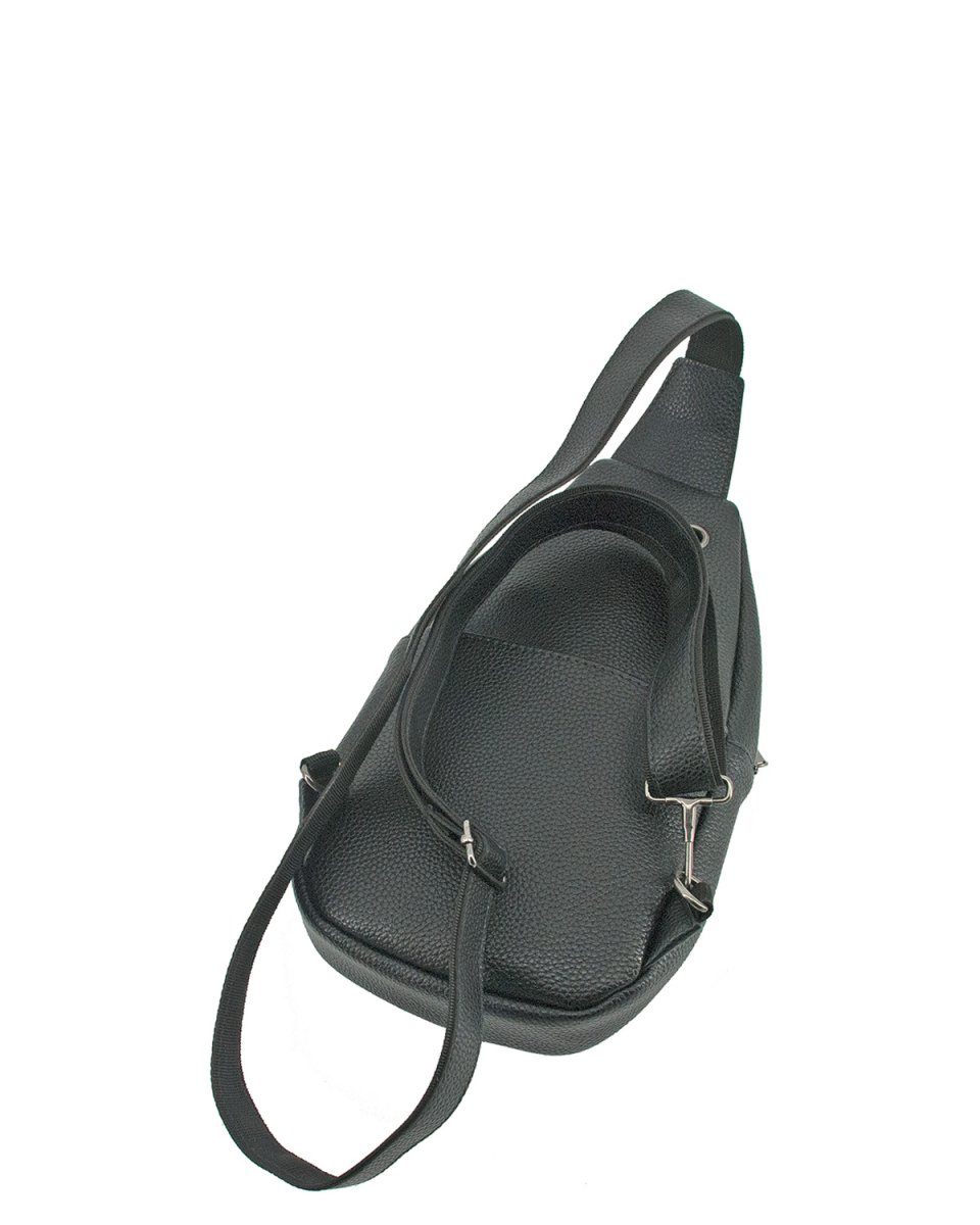 В2842-00140 Сумка слинг (чёрный) (черный/15*29*6/текстиль/натуральная кожа/S/Bagsland)