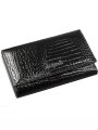 55020-5-46# Black Кошелек Средний Malgrado (черный/14*8,5*2,5/натуральная кожа/Malgrado)