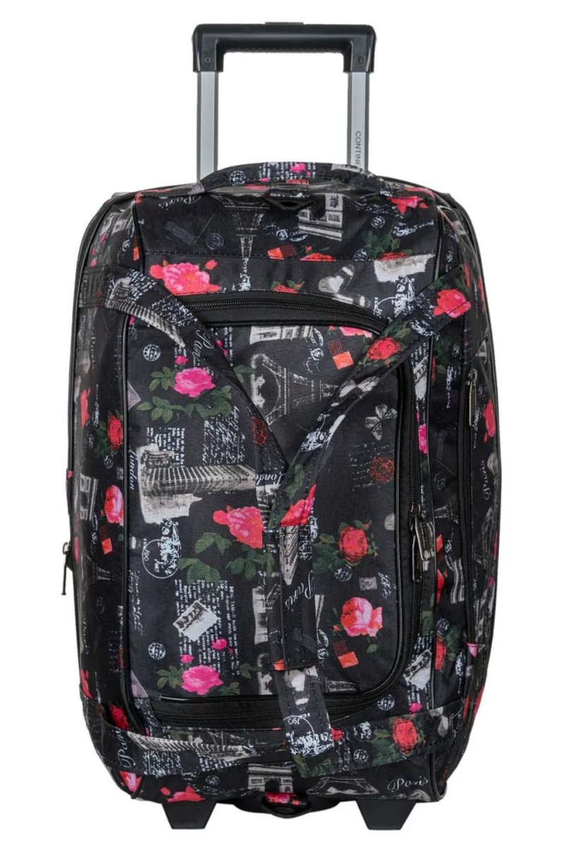 М-198-1 Сумка на колесах дизайн париж (фиолетовый/54*32*32/катионик/NTL Continent)