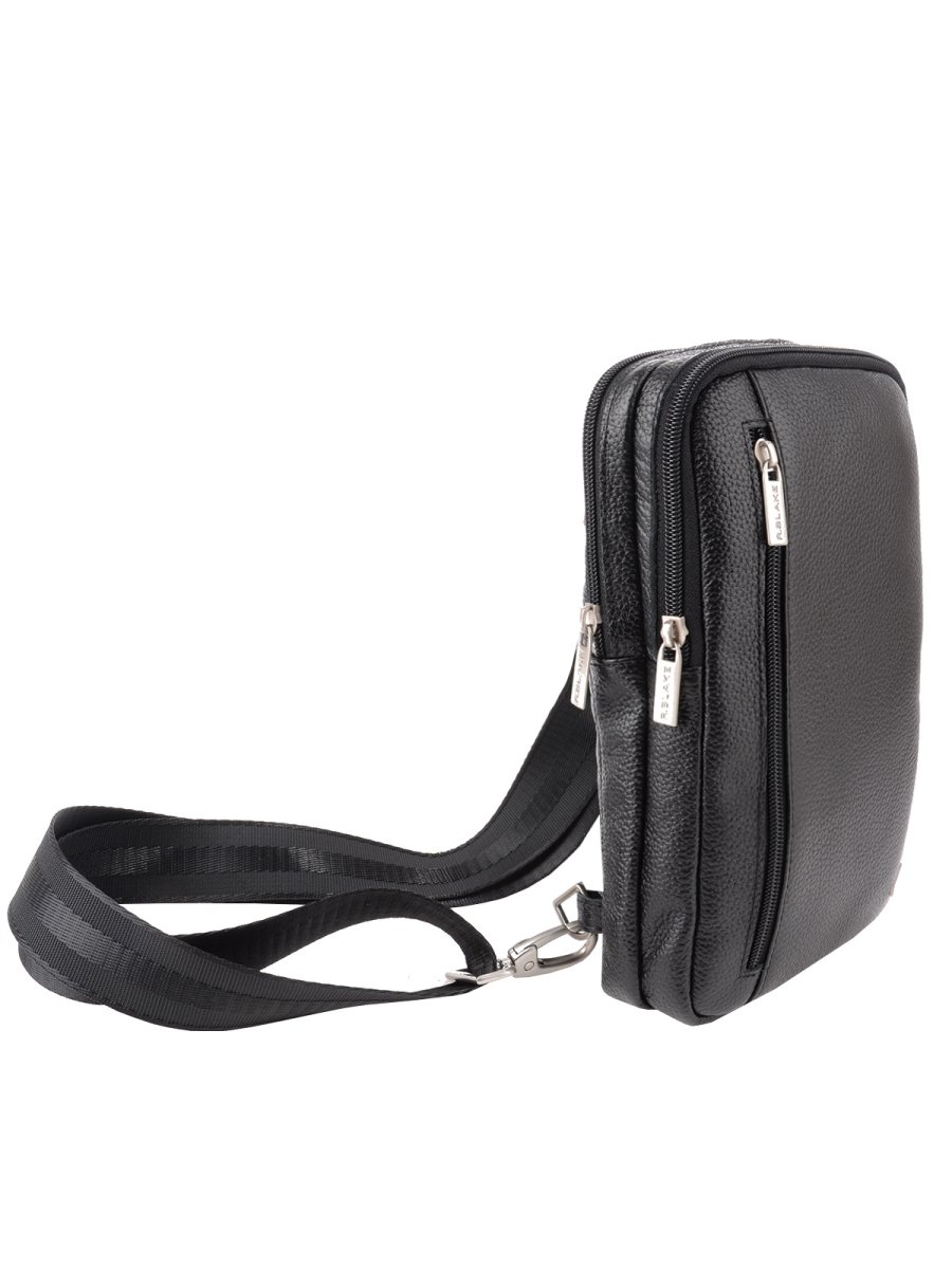 66484 Сумка АРЧИ DEERSKIN кожа черный (Черный/17*26*5/натуральная кожа/R.Blake)