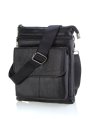5902 Сумка мужская натуральная кожа (Черный/23*17*2/натуральная кожа)