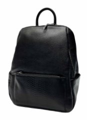 8406 Рюкзак женский натуральная кожа чёрный (Черный/28*35*12/натуральная кожа/Redmond)