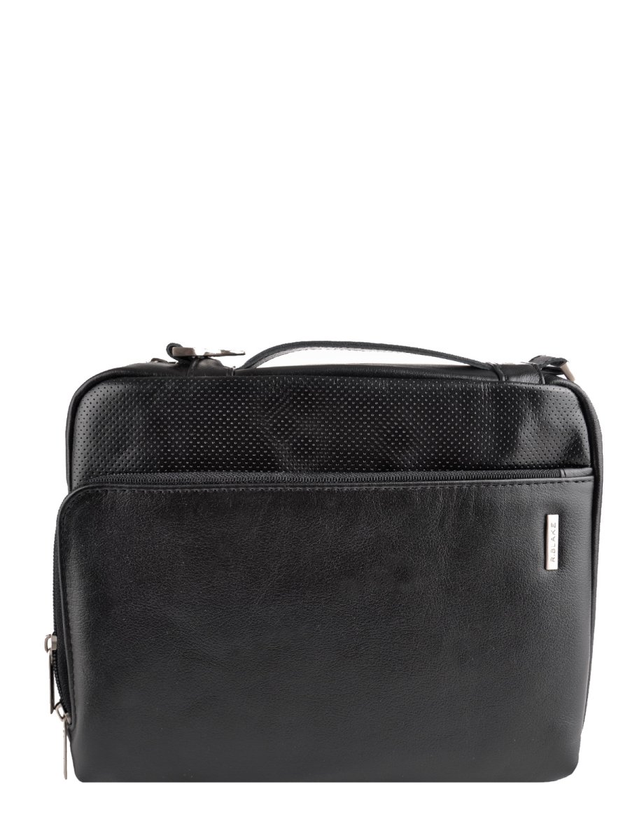 67469 Сумка МЭТЬЮ SPORT кожа перфорированная черный (Черный/21*24*7/натуральная кожа/R.Blake)