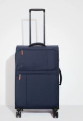 30P-011-420 Чемодан 4-х колесный (синий/40*55*20/полиэстер/S/2,2 кг/37 литров/Eberhart)