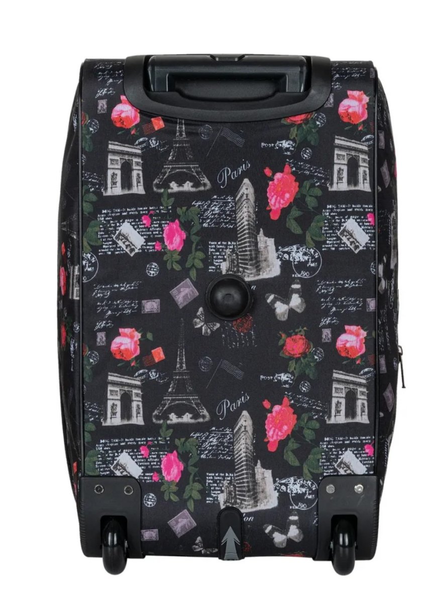 М-198-1 Сумка на колесах дизайн париж (фиолетовый/54*32*32/катионик/NTL Continent)