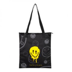 SH-28 Сумка-Шоппер ACROSS  (Черный/38*43*1/полиэстер/0,15 кг)