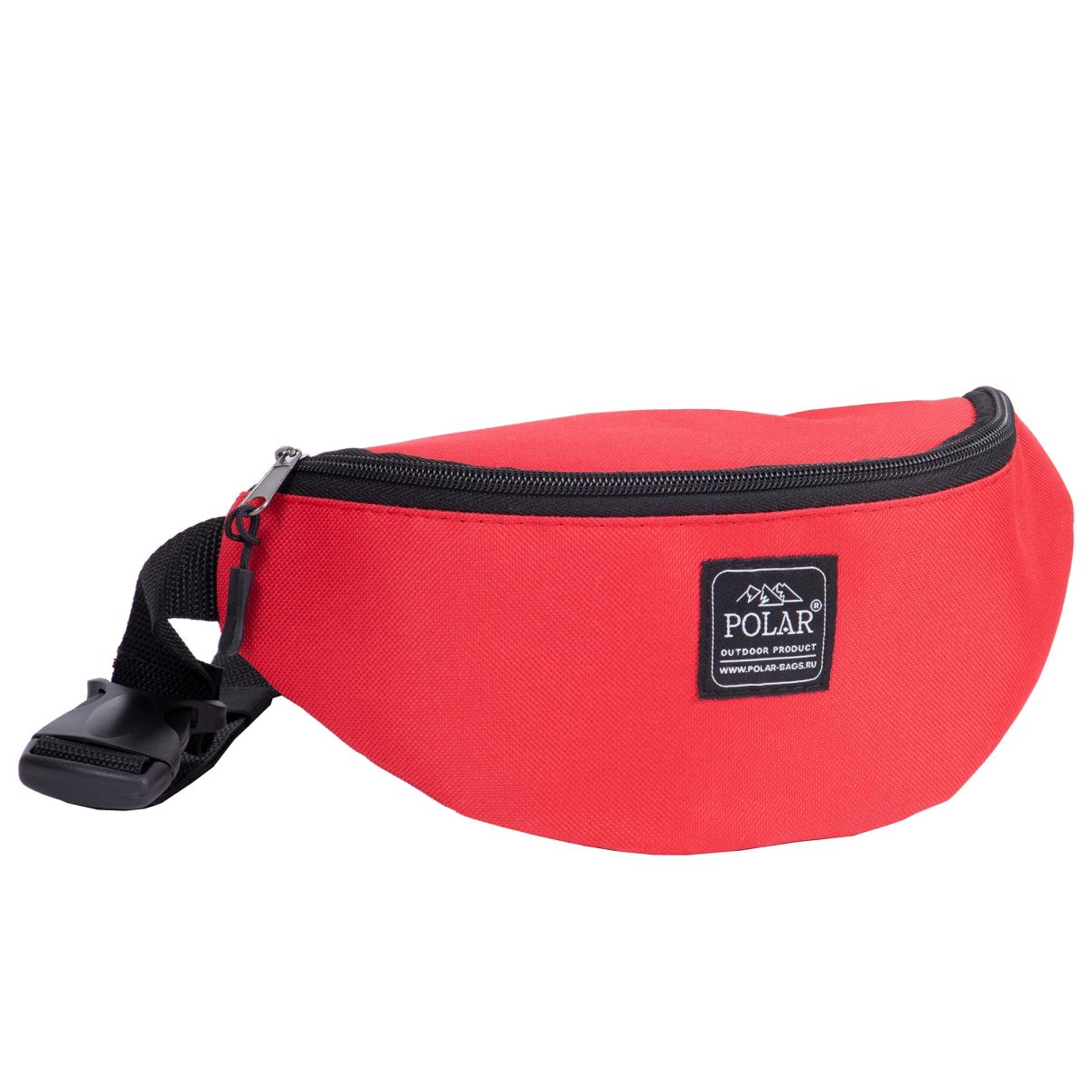 П17002 сумка поясная Polar NEW красная текстиль (Красный/25*12*8/полиэстер/0,1 кг/2 литра/Polar)