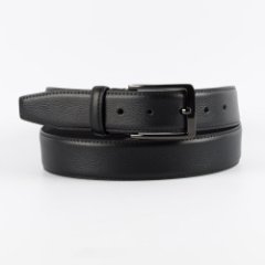 PERM03-J-01 Ремень мужской (чёрный) (Черный/3,4*110-130/натуральная кожа/Jonas Hanway)