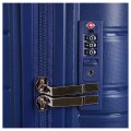 EN9520-24-8 Чемодан 4-х колесный 100% полипропилен FABRETTI (Синий/45*66*26/полипропилен/M/FABRETTI)
