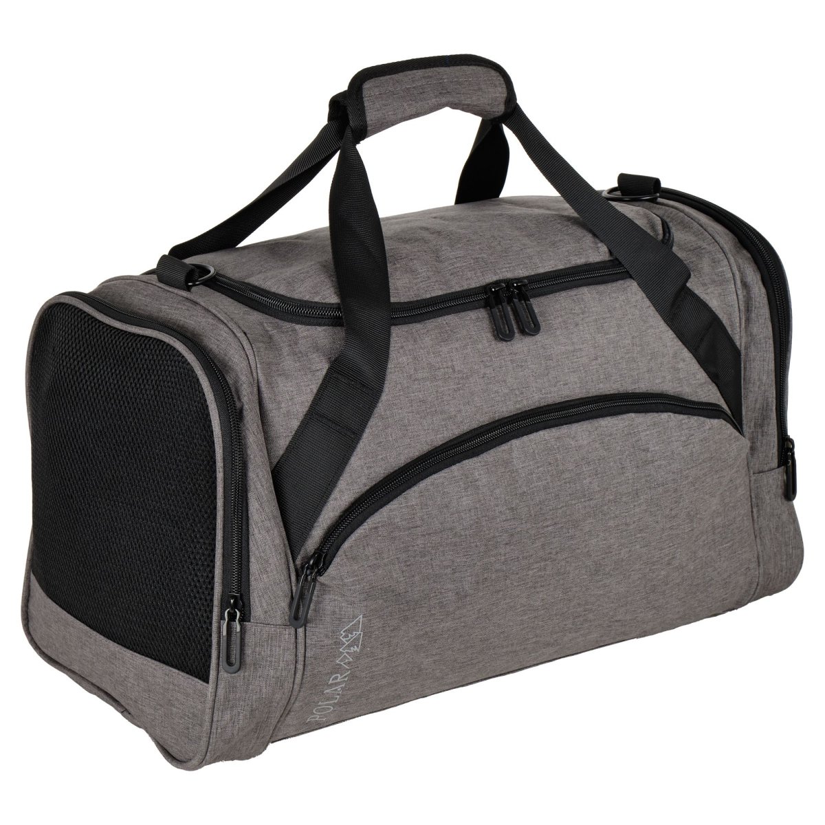 ТВ0113 D.Grey темно-серая Сумка дорожная текстиль (серый тёмный/47*34*23/полиэстер/0,9 кг/37 литров/Polar)