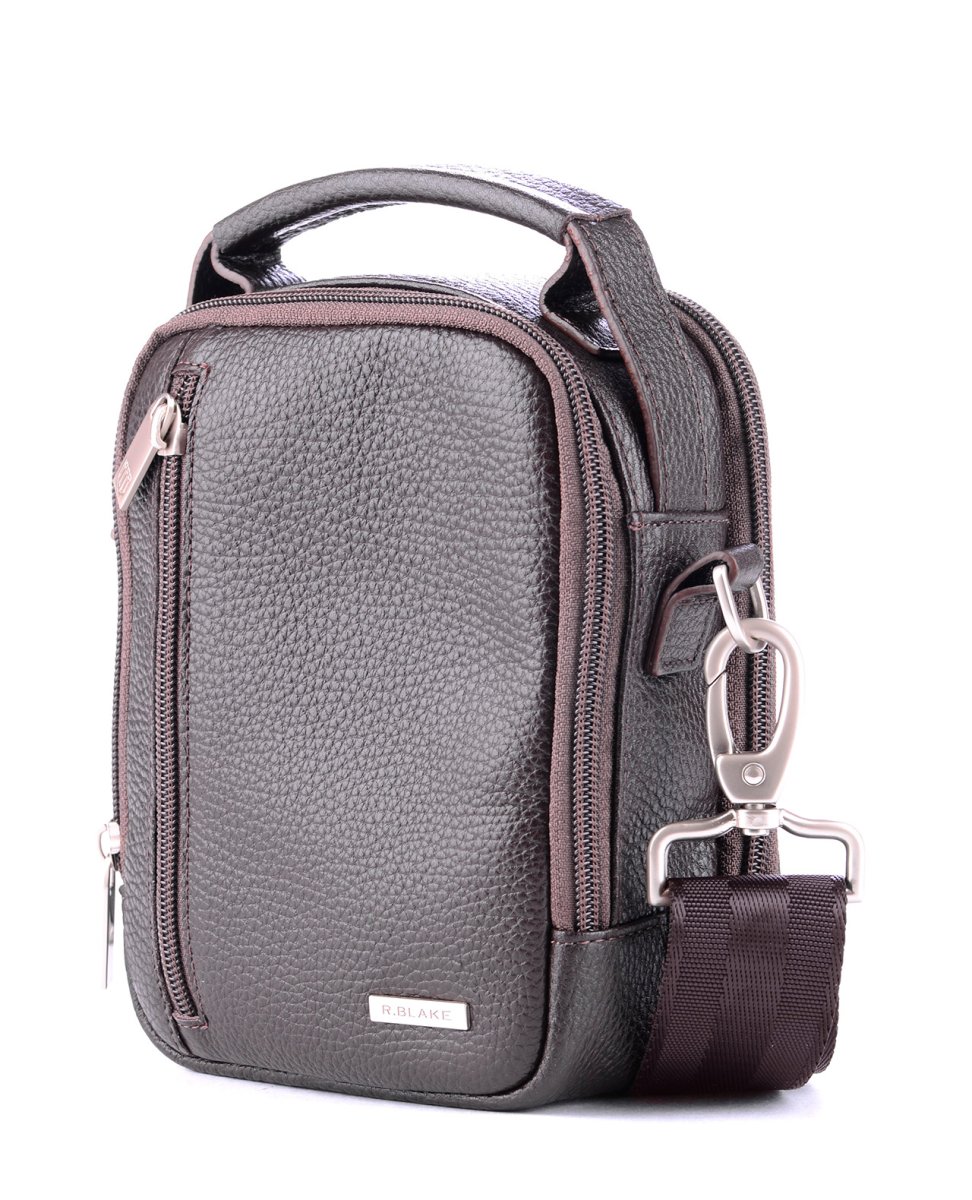 52153 Сумка BENJAMIN DENVER кожа шоколад (Коричневый/14*17*8/натуральная кожа/R.Blake)