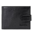 0980-03 Портмоне мужское натуральная кожа KARYA (Черный / 11,5 см*9,5 см*1 см / натуральная кожа)