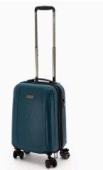 07E-025-420 Чемодан 4-х колесный (Синий/35*55*23,5/поликарбонат/S/2,7 кг/36 литров)