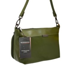 212К Сумка женская натуральная кожа (L green) (Зелёный/27*16*7/натуральная кожа/Redmond)