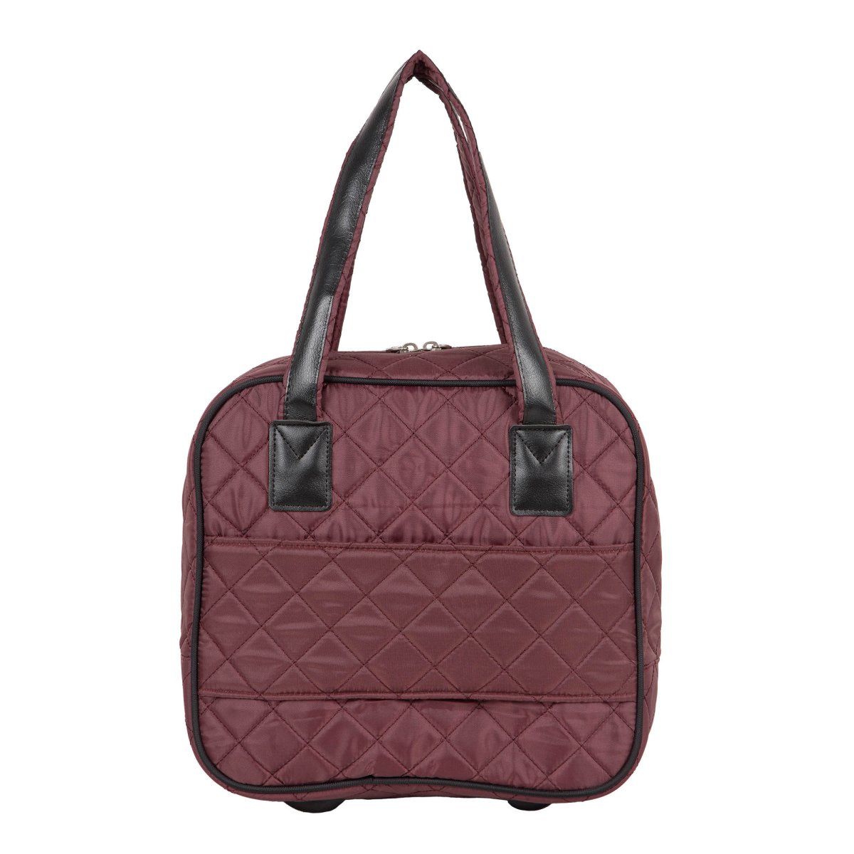 П7101-14 (бордо) Бьюти-Кейс из стежки (Бордовый/33*30*18/полиэстер)