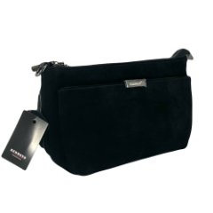 212 Сумка женская натуральная кожа/замша (black) (черный/натуральная кожа/Redmond)