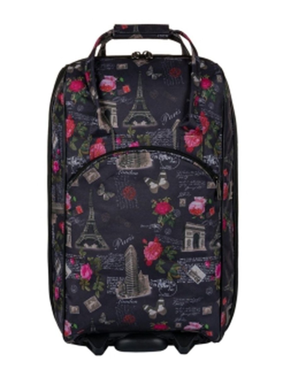 М-7321 Сумка на колесах дизайн париж (серый/53*30*21/полиэстер/NTL Continent)