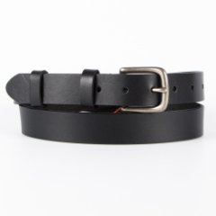 LLBL2827-01 Ремень женский (Черный/2,8*115/натуральная кожа/Russian Look)