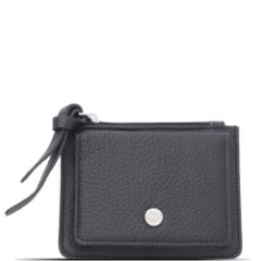 Ri-162KW Кошелек женский Черный (Черный/9*12*1/натуральная кожа/Richet)