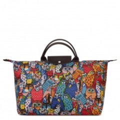 175 Сумка дорожная (Текстиль коты цветные antan/мультиколор20) (мультиколор/44*30*22/текстиль/L)