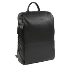L15351-2 (FABRETTI) Рюкзак мужской натуральная кожа (черный/28*39*10/натуральная кожа/FABRETTI)