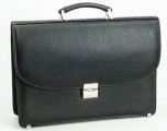0123-45 Портфель мужской натуральная кожа KARYA (Черный/38*28*7/натуральная кожа)