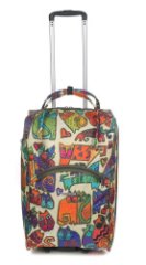 М-7301 Сумка на колесах кошки бежевый (Бежевый/55*26*35/полиэстер)