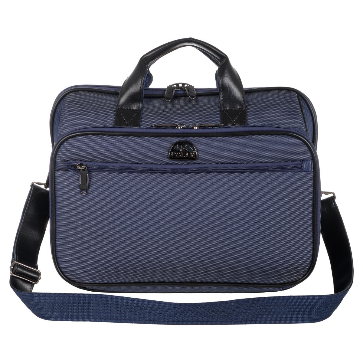 7047 (синий) малый портфель текстиль (Синий/40*28*13/полиэстер/1,05 кг/15 литров/Polar)