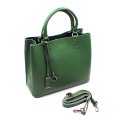106К Сумка женская натуральная кожа (зелёная) (Зелёный/натуральная кожа)