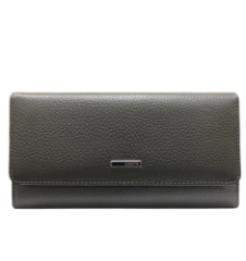 1146-081 Портмоне женское KARYA (Серый/19*10*3/натуральная кожа)