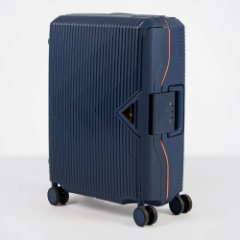 33C-011-420 Чемодан 4-х колесный (синий/40*55*20/полипропилен/S/2,8 кг/35 литров/Eberhart)