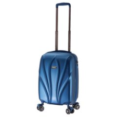 03L-011-420 Чемодан 4-х колесный (Синий/34*55*24/полипропилен/S/2,2 кг/42 литра/Eberhart)
