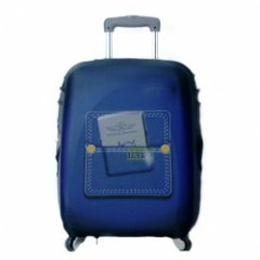 9009 чехол для чемодана (S) (Синий/бифлекс/S/VIP COLLECTION)