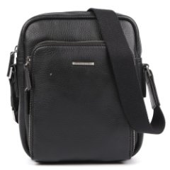 L15937-2 FABRETTI Сумка мужская натуральная кожа (чёрный/18*23*6/натуральная кожа/FABRETTI)