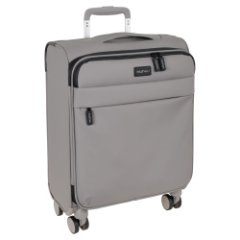 Р2303 (3-ой) Grey (19) чемодан малый тканевый облегченный (серый/38*53*20/полиэстер/S/2,0 кг/36 литров/Polar)