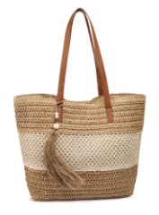 116-110-69 Сумка пляжная (бежевый) (бежевый/46*33*13/целлюлоза/Hogerland)