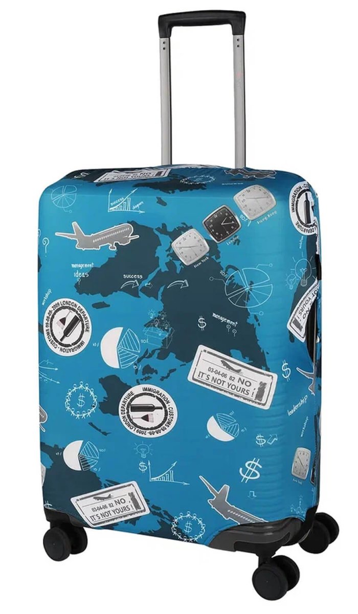 EBH472-L Чехол для чемоданов Journey Blue (синий/спандекс/L/Eberhart)