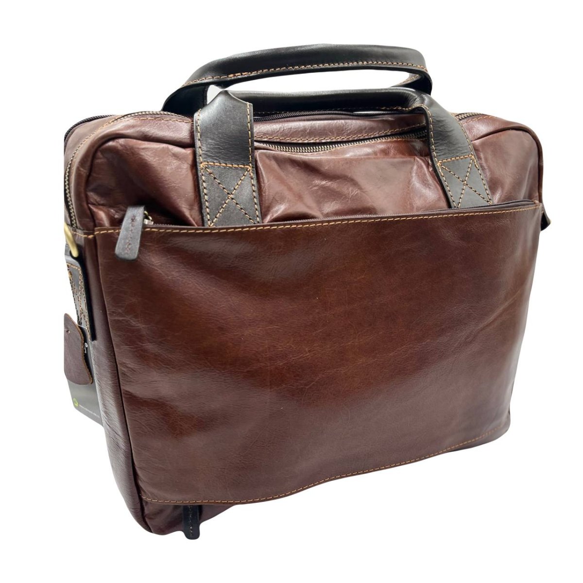 4063 (Brown) Сумка мужская натуральная кожа (коричневый/39*30*6,5/натуральная кожа/Hogerland)