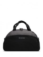 2-322 Сумка дорожная (Текстиль ПЭ/серо-черный 222) (Черный/серый/43*23*20/текстиль/ANTAN)