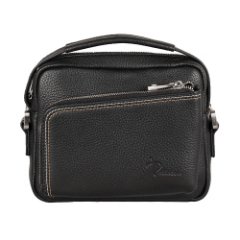 102-81503-1 Сумка мужская кожа (Пеллекон) (черный/22*17,5*6/натуральная кожа/PELLECON)