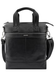 75696 Сумка РИЧАРД SPORT кожа перфорированная черный (Черный/23*33*7/натуральная кожа/R.Blake)